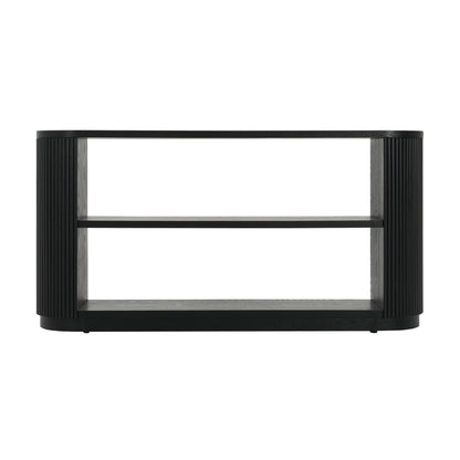 Mirod Modern Entryway Console Table - Slim Sofa Table with Open Shelf & Elegant Wood Grain, Multi-Functional Hallway Table for Living Room