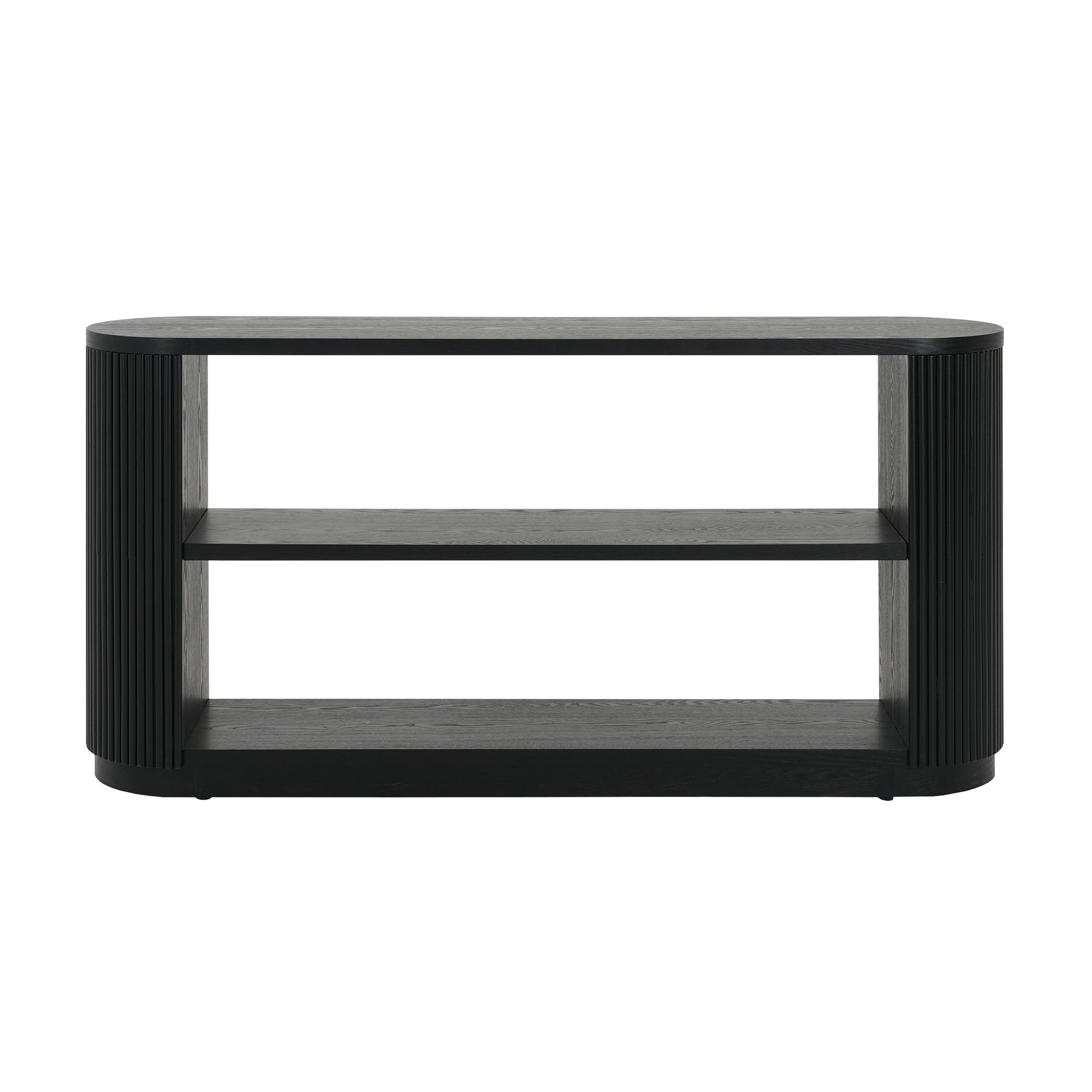 Mirod Modern Entryway Console Table - Slim Sofa Table with Open Shelf & Elegant Wood Grain, Multi-Functional Hallway Table for Living Room