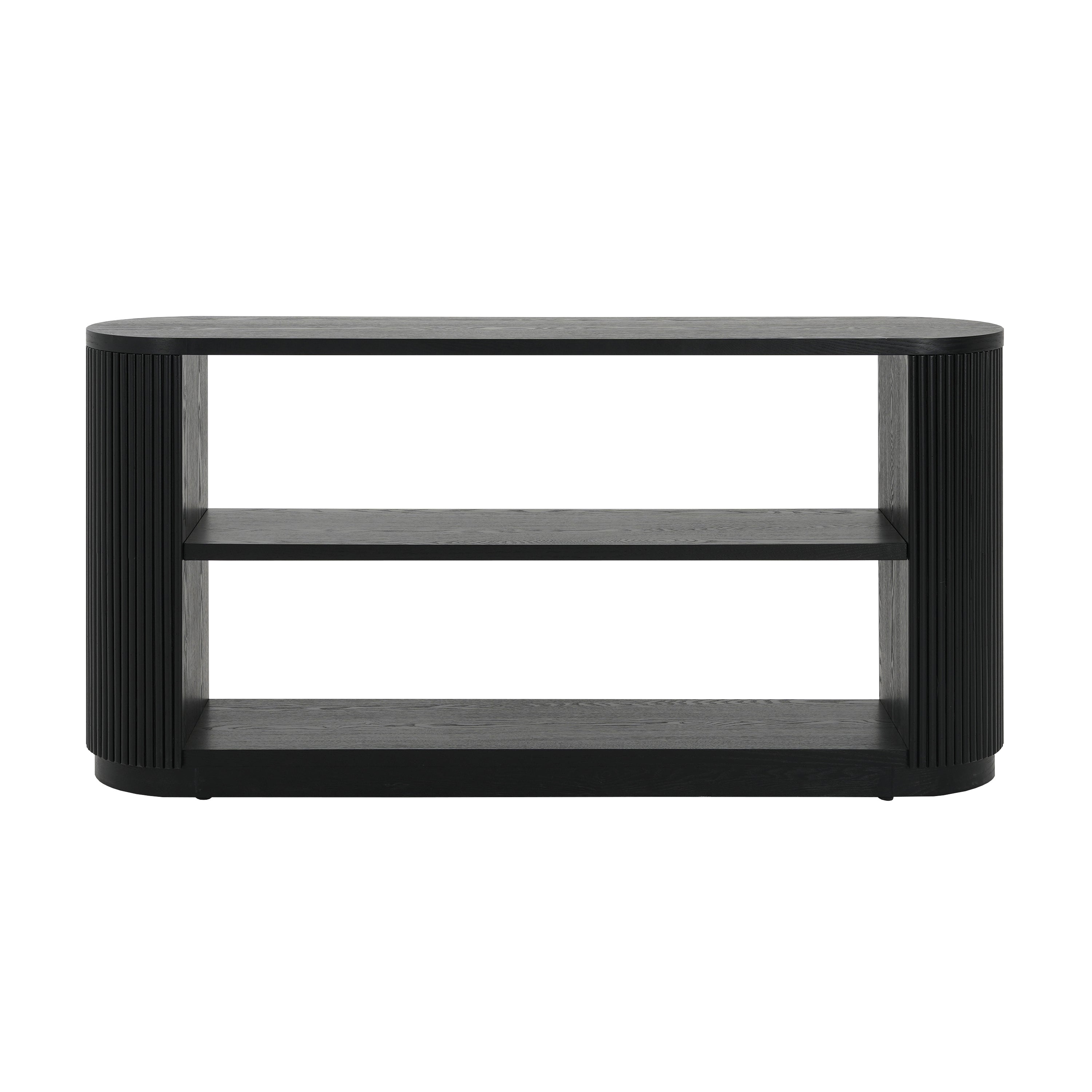 Mirod Modern Entryway Console Table - Slim Sofa Table with Open Shelf & Elegant Wood Grain, Multi-Functional Hallway Table for Living Room