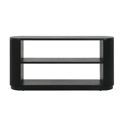 Mirod Modern Entryway Console Table - Slim Sofa Table with Open Shelf & Elegant Wood Grain, Multi-Functional Hallway Table for Living Room