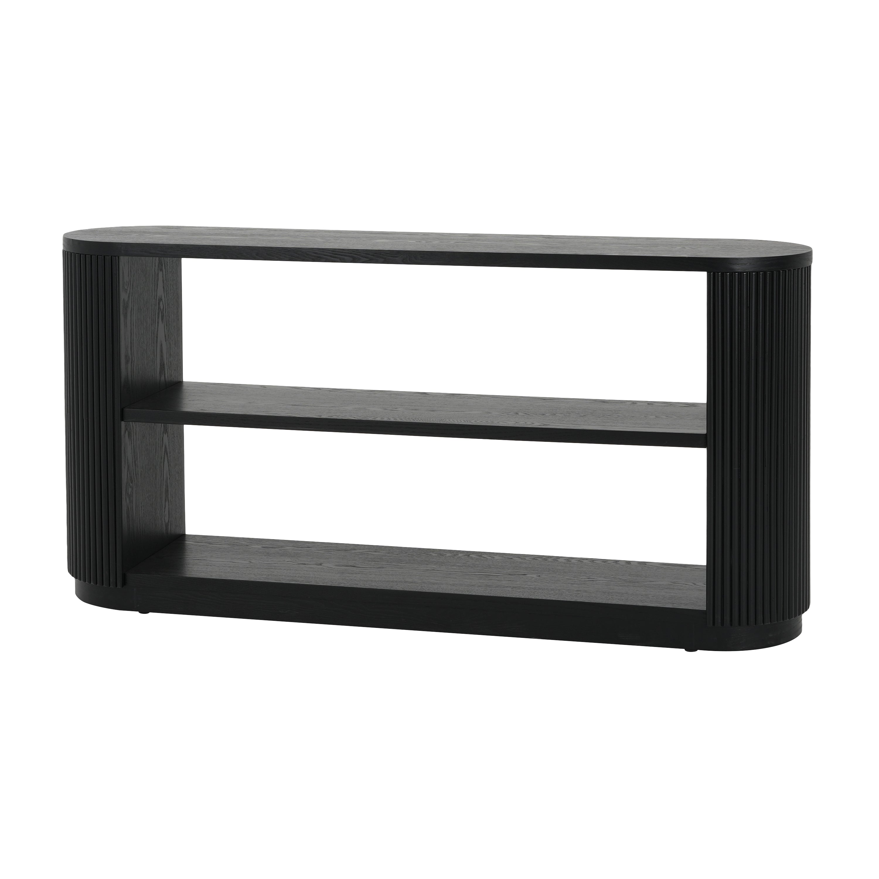 Mirod Modern Entryway Console Table - Slim Sofa Table with Open Shelf & Elegant Wood Grain, Multi-Functional Hallway Table for Living Room