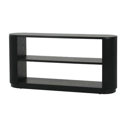 Mirod Modern Entryway Console Table - Slim Sofa Table with Open Shelf & Elegant Wood Grain, Multi-Functional Hallway Table for Living Room