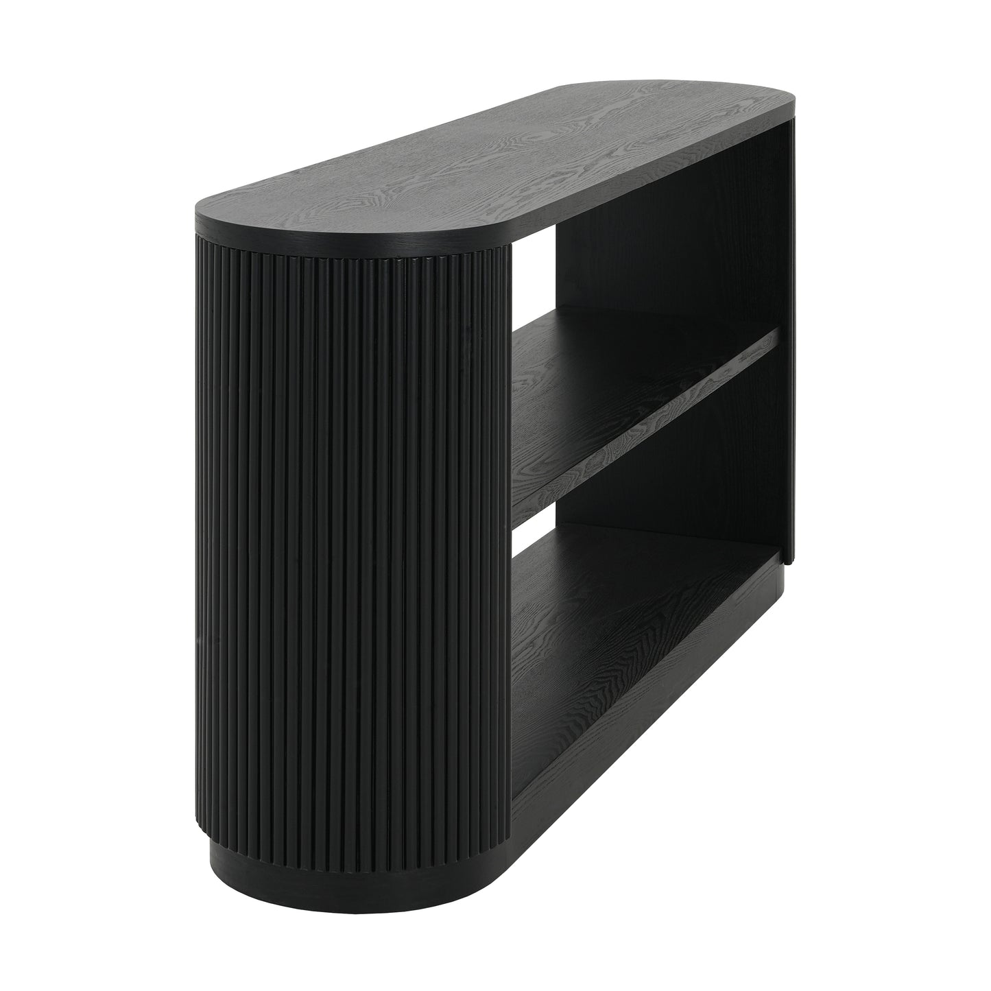 Mirod Modern Entryway Console Table - Slim Sofa Table with Open Shelf & Elegant Wood Grain, Multi-Functional Hallway Table for Living Room