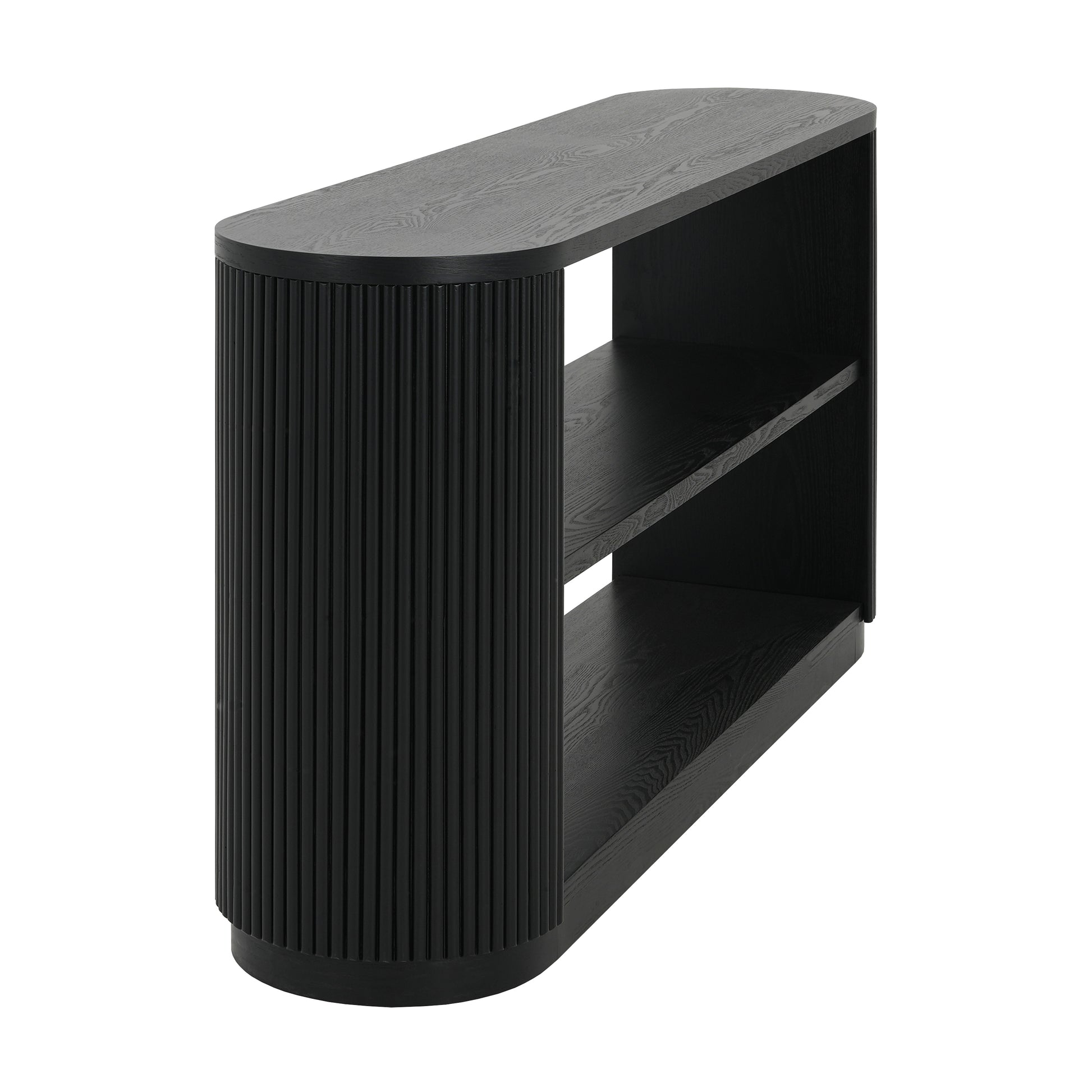 Mirod Modern Entryway Console Table - Slim Sofa Table with Open Shelf & Elegant Wood Grain, Multi-Functional Hallway Table for Living Room