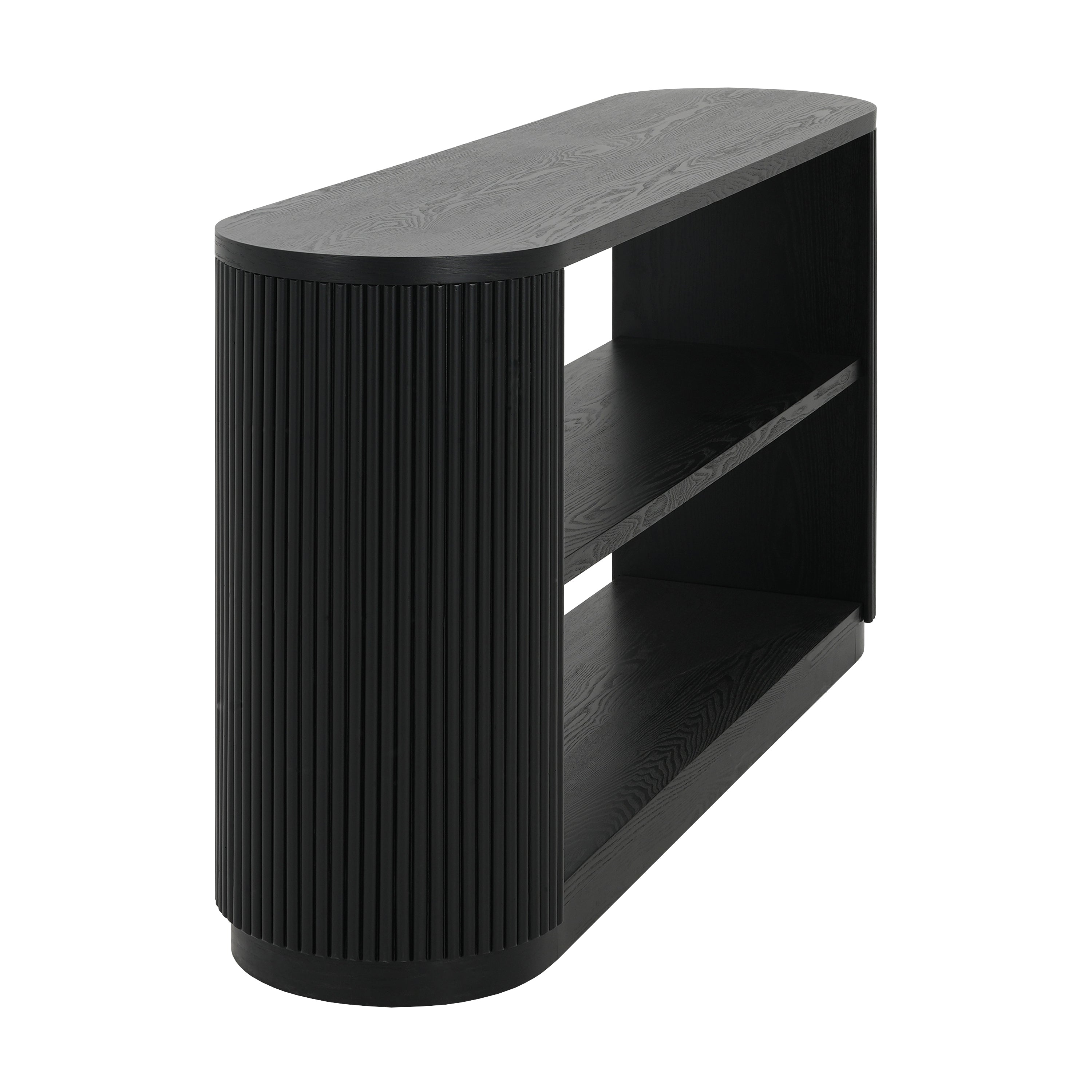 Mirod Modern Entryway Console Table - Slim Sofa Table with Open Shelf & Elegant Wood Grain, Multi-Functional Hallway Table for Living Room