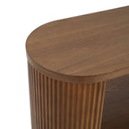 Mirod Modern Entryway Console Table - Slim Sofa Table with Open Shelf & Elegant Wood Grain, Multi-Functional Hallway Table for Living Room