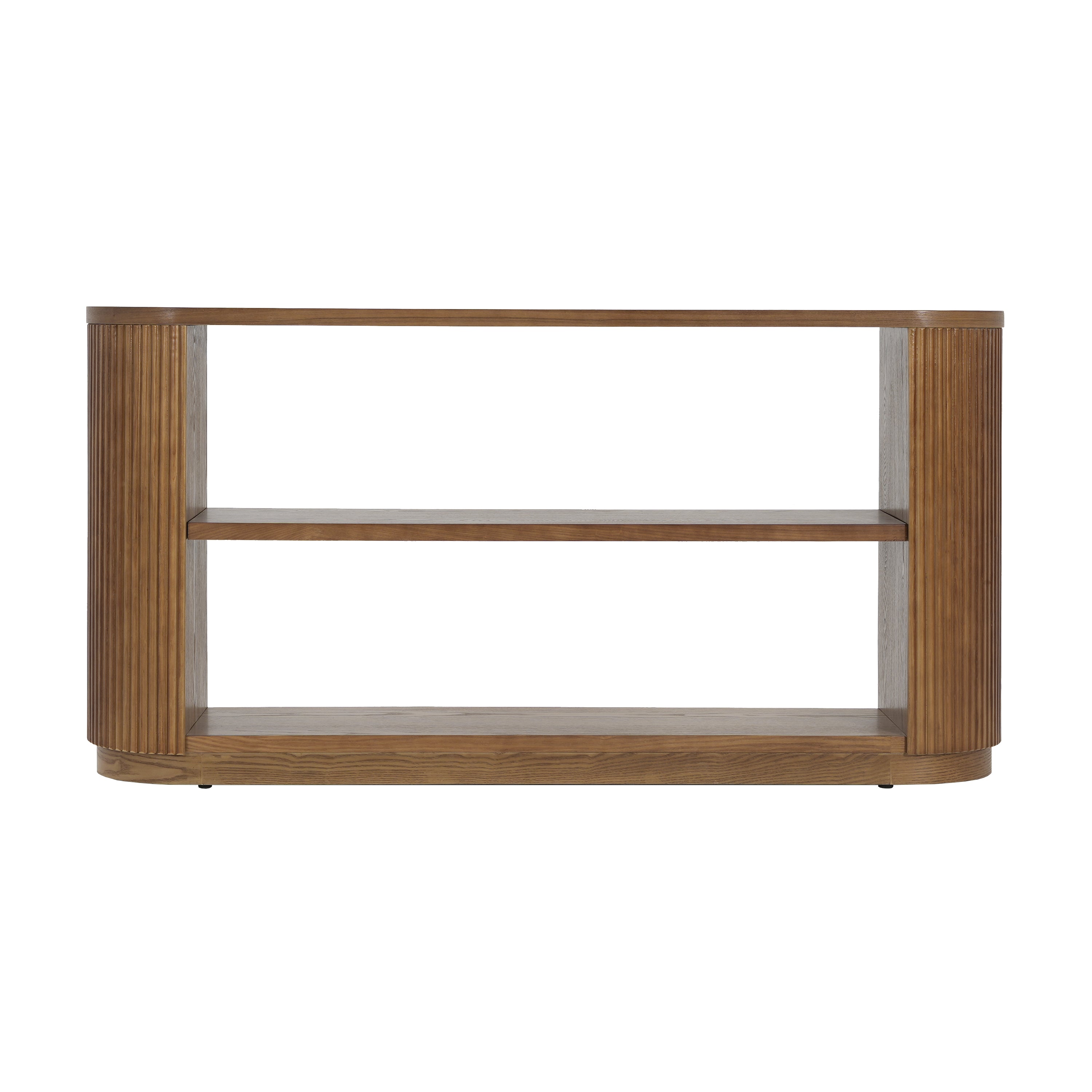 Mirod Modern Entryway Console Table - Slim Sofa Table with Open Shelf & Elegant Wood Grain, Multi-Functional Hallway Table for Living Room