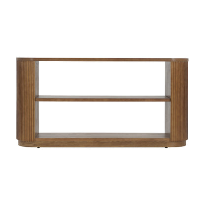 Mirod Modern Entryway Console Table - Slim Sofa Table with Open Shelf & Elegant Wood Grain, Multi-Functional Hallway Table for Living Room