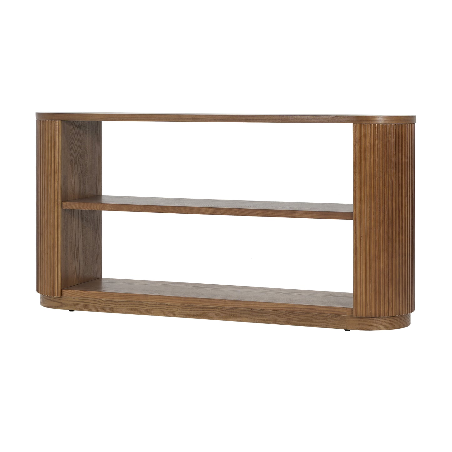Mirod Modern Entryway Console Table - Slim Sofa Table with Open Shelf & Elegant Wood Grain, Multi-Functional Hallway Table for Living Room
