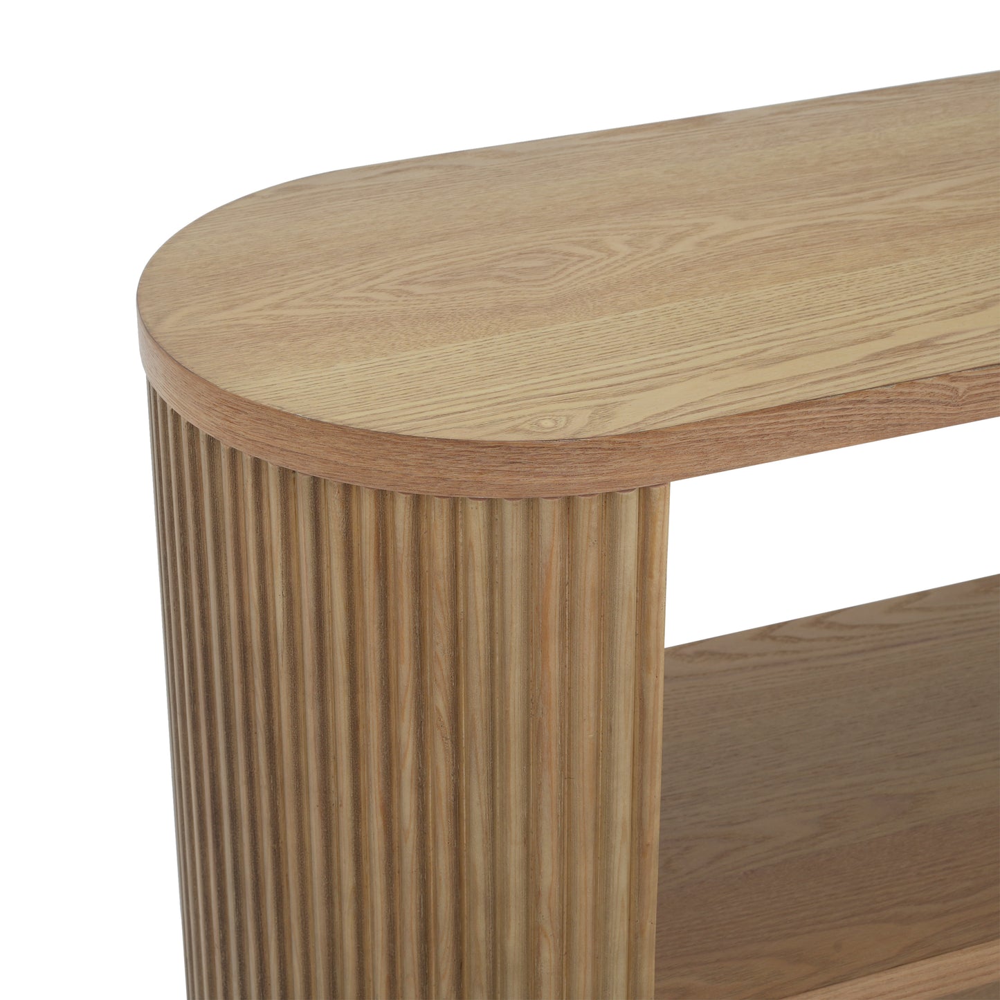 Mirod Modern Entryway Console Table - Slim Sofa Table with Open Shelf & Elegant Wood Grain, Multi-Functional Hallway Table for Living Room