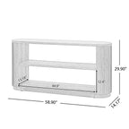 Mirod Modern Entryway Console Table - Slim Sofa Table with Open Shelf & Elegant Wood Grain, Multi-Functional Hallway Table for Living Room