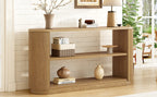 Mirod Modern Entryway Console Table - Slim Sofa Table with Open Shelf & Elegant Wood Grain, Multi-Functional Hallway Table for Living Room