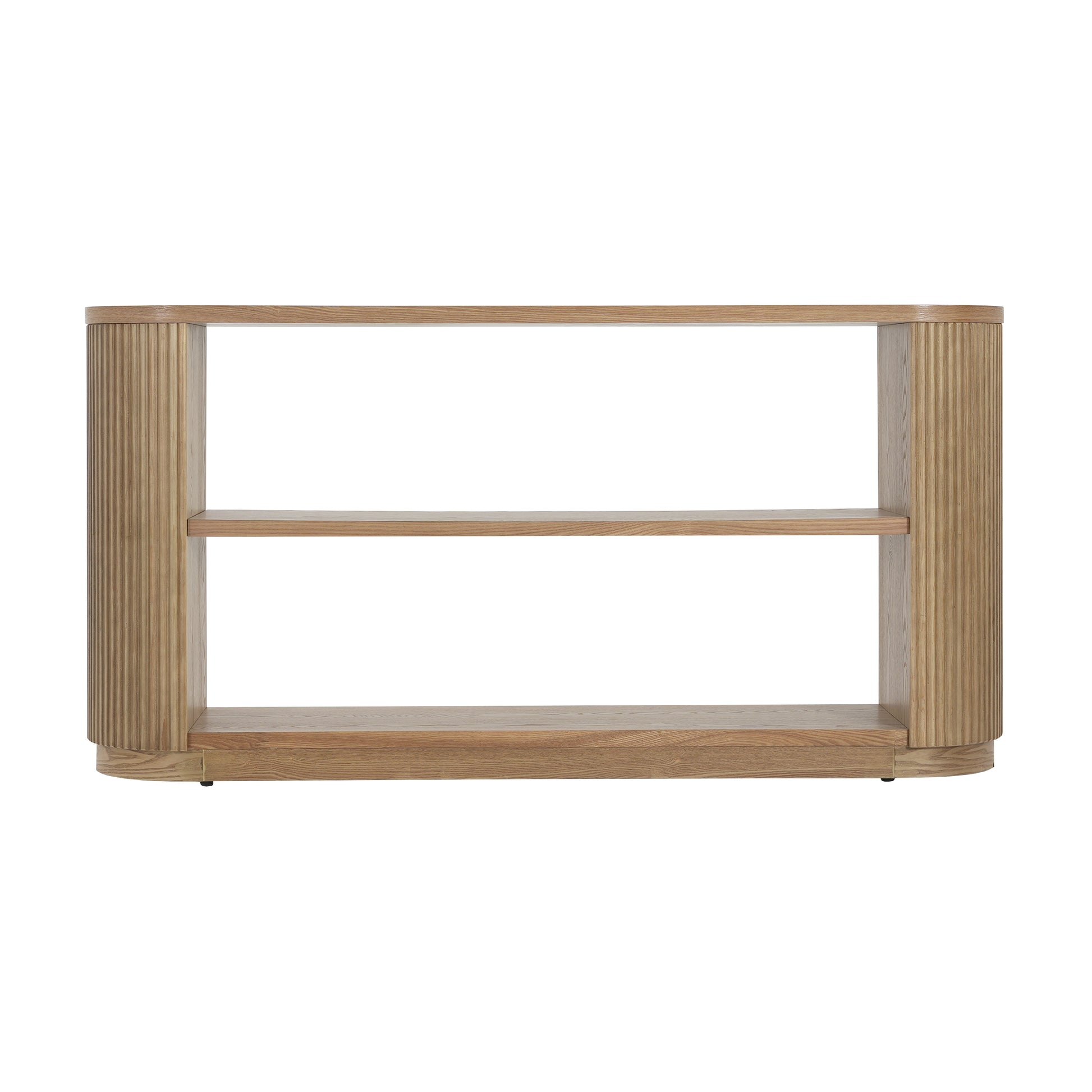 Mirod Modern Entryway Console Table - Slim Sofa Table with Open Shelf & Elegant Wood Grain, Multi-Functional Hallway Table for Living Room