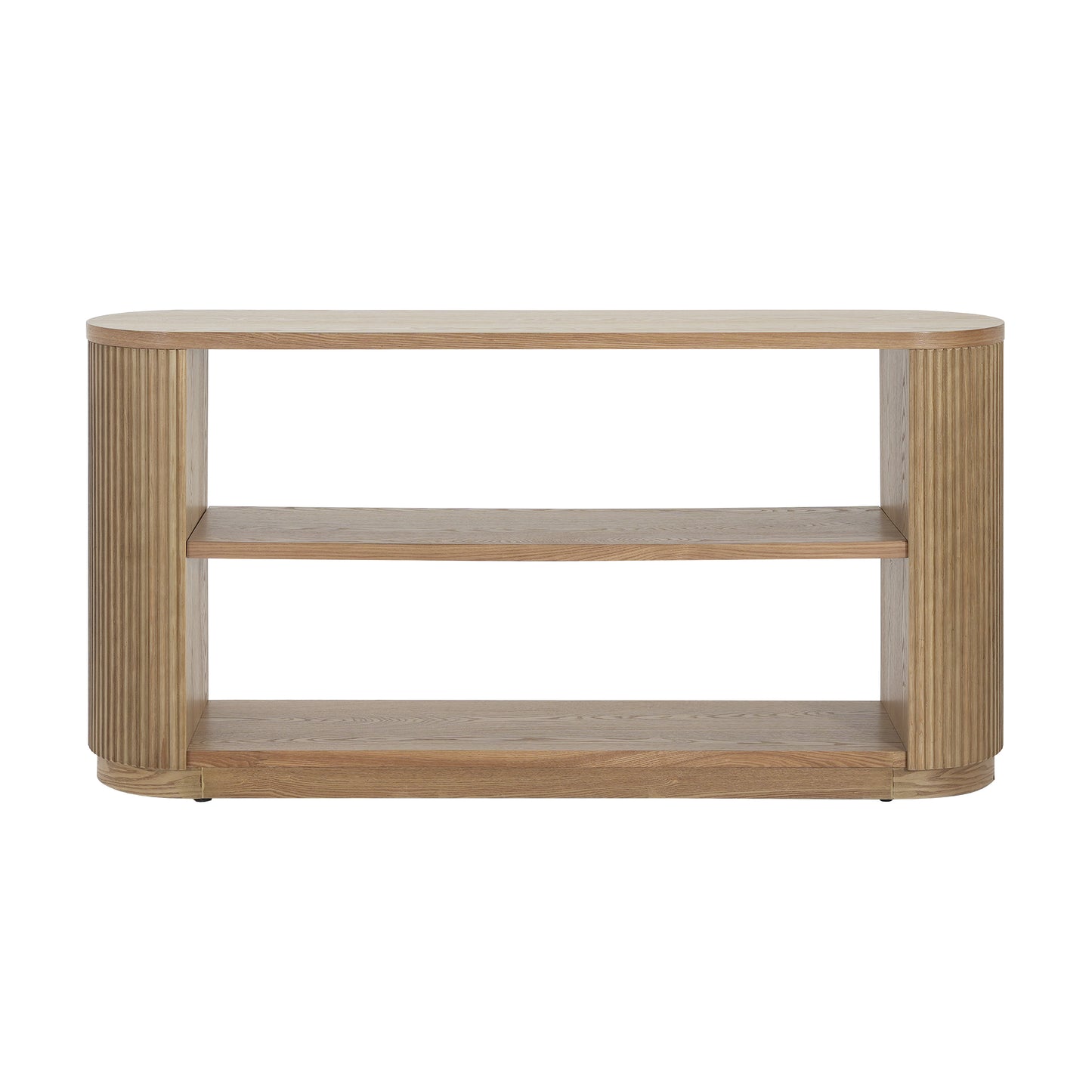 Mirod Modern Entryway Console Table - Slim Sofa Table with Open Shelf & Elegant Wood Grain, Multi-Functional Hallway Table for Living Room