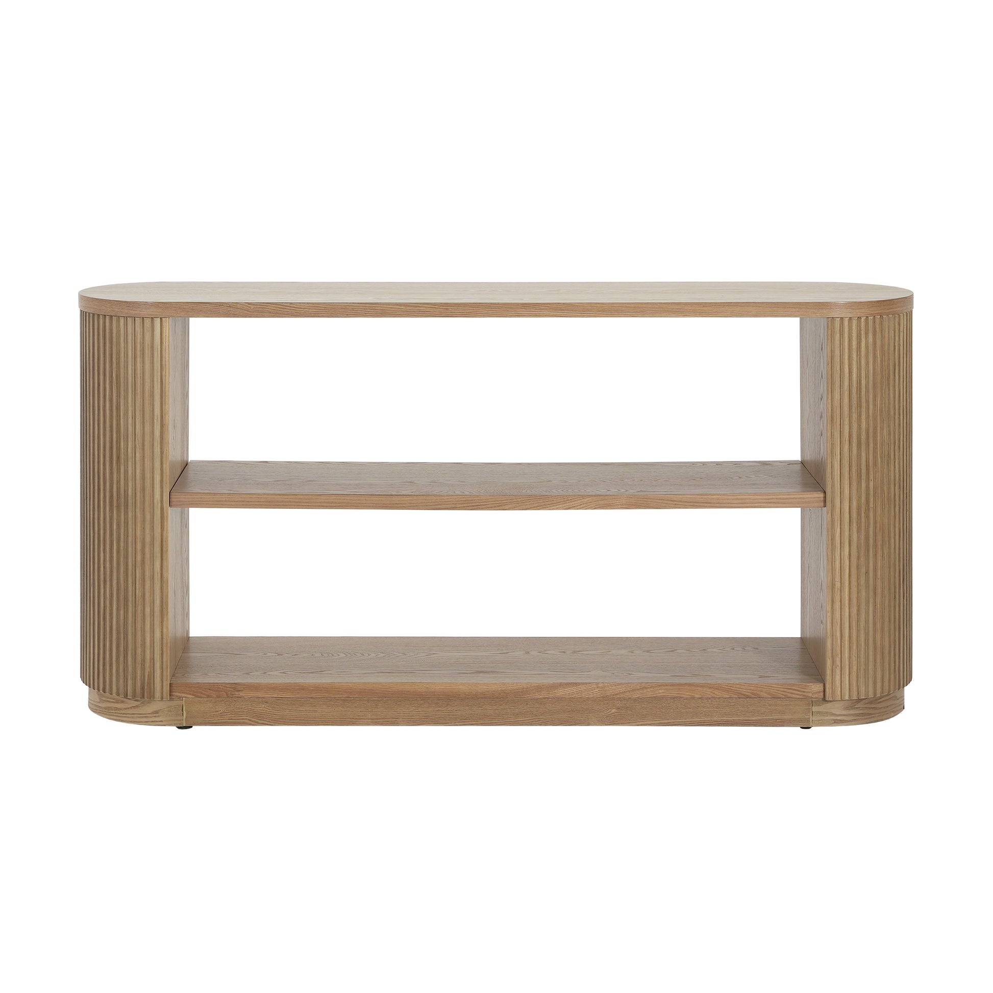 Mirod Modern Entryway Console Table - Slim Sofa Table with Open Shelf & Elegant Wood Grain, Multi-Functional Hallway Table for Living Room