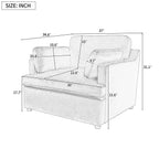 Mirod Oversized Accent Chair - Comfortable Armrest Cushions, Versatile Neutral Style, Elegant Design, Durable Frame