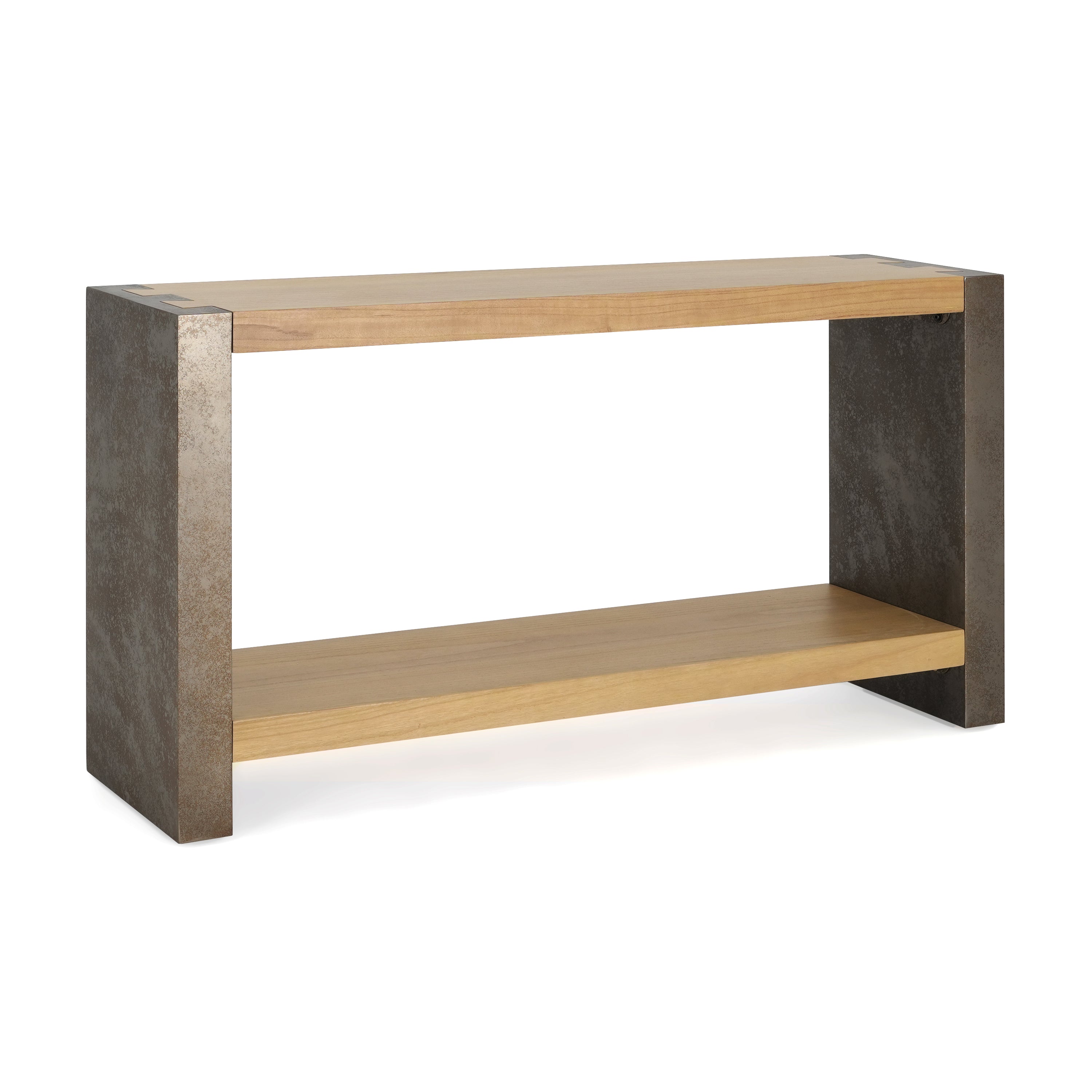 Mirod Vintage Industrial Console Table - Classic Minimalist Design with Premium Wood Veneer and Distressed Finish