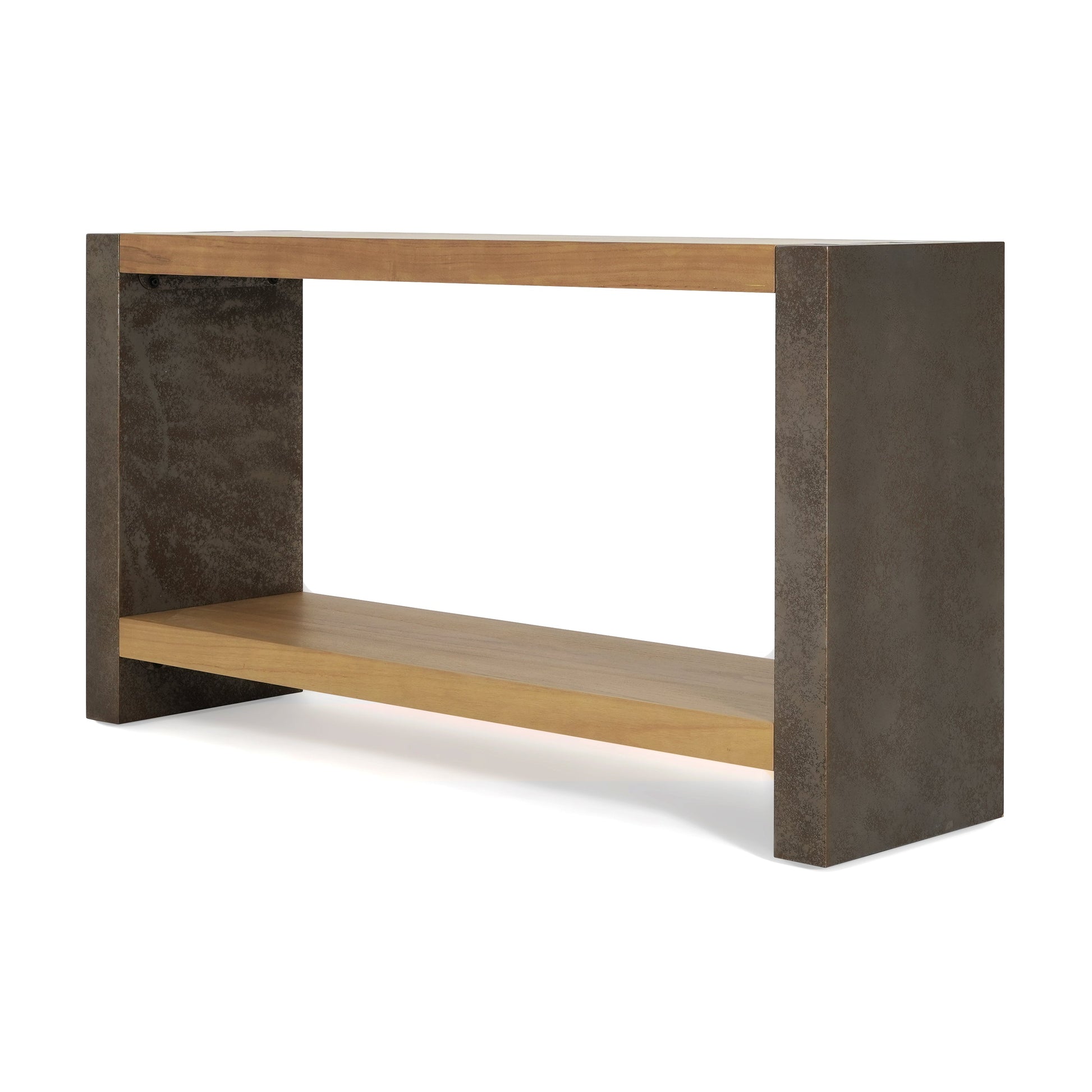 Mirod Vintage Industrial Console Table - Classic Minimalist Design with Premium Wood Veneer and Distressed Finish