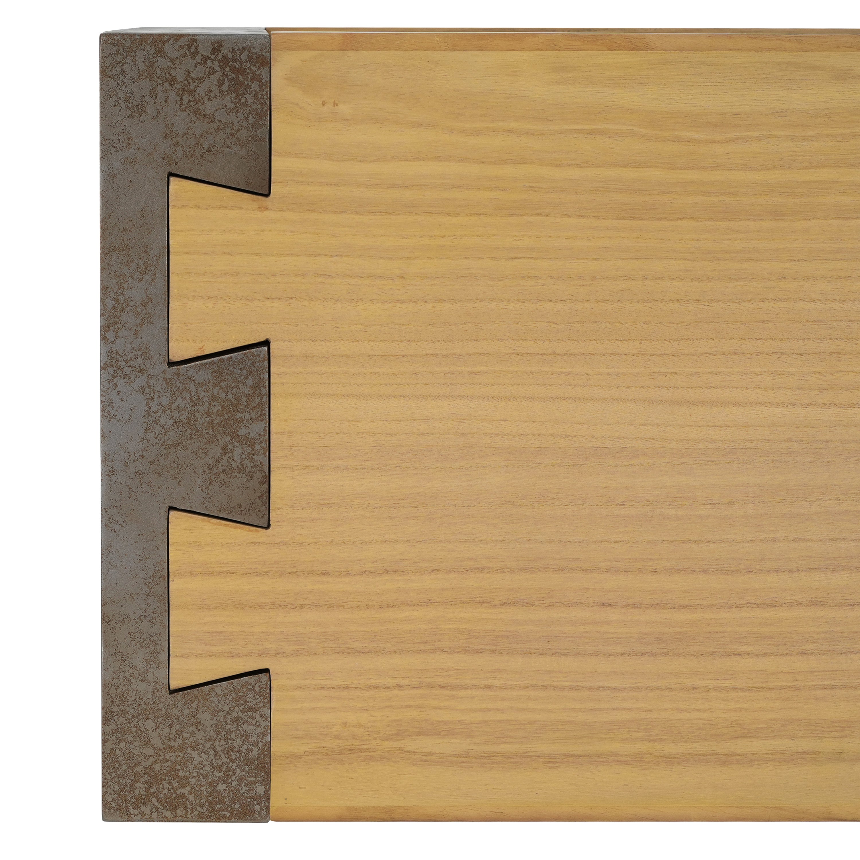 Mirod Vintage Industrial Console Table - Classic Minimalist Design with Premium Wood Veneer and Distressed Finish