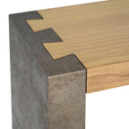 Mirod Vintage Industrial Console Table - Classic Minimalist Design with Premium Wood Veneer and Distressed Finish