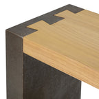 Mirod Vintage Industrial Console Table - Classic Minimalist Design with Premium Wood Veneer and Distressed Finish