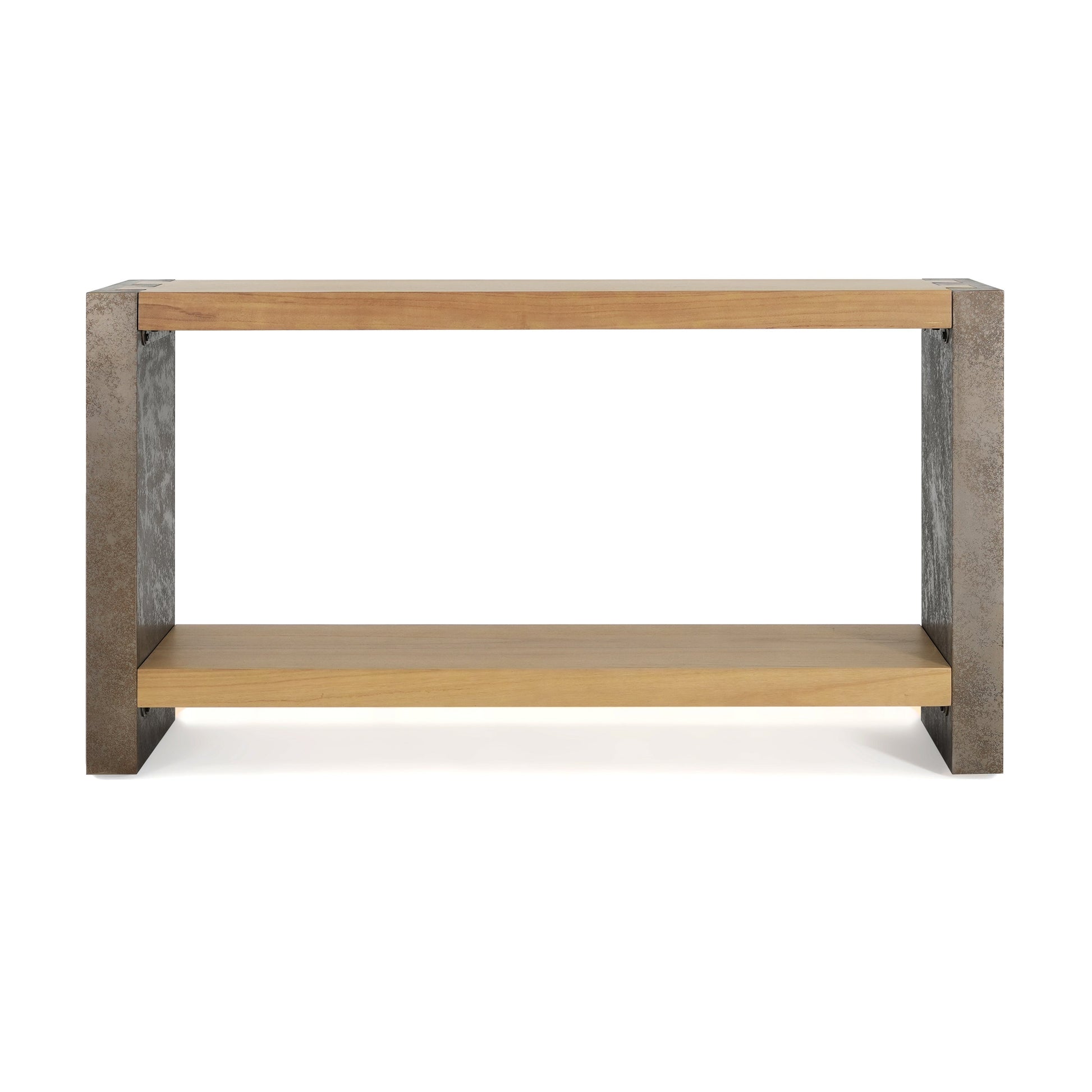 Mirod Vintage Industrial Console Table - Classic Minimalist Design with Premium Wood Veneer and Distressed Finish