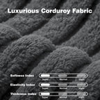 108' Cloud Sectional Couch with L-Shape Chaise, Left-right interchangeable,Modern Modular Sofa with Deep Seat, Upholstered Couches for Living Room Bedroom,No Assembly Required, Soft Plush Corduroy Fab