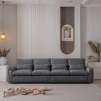 [VIDEO] provided]114.5"Modern Modular L Shaped Chenille Sofa Couch Reversible Ottoman With Storage Removable and Washable Cushions Sofa With USB Ports & Cup Holder For Living Room