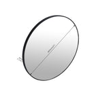 32 x 32 Inch Bathroom Mirror Black Aluminum Frame - Groovy Boardz