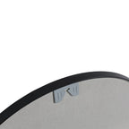 32 x 32 Inch Bathroom Mirror Black Aluminum Frame - Groovy Boardz