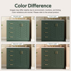 36'' Bathroom Vanity with Ceramic Sink Combo, Solid Wood Frame Bathroom Storage Cabinet, Freestanding Vanity Set with 3 Drawers& Soft Closing Doors