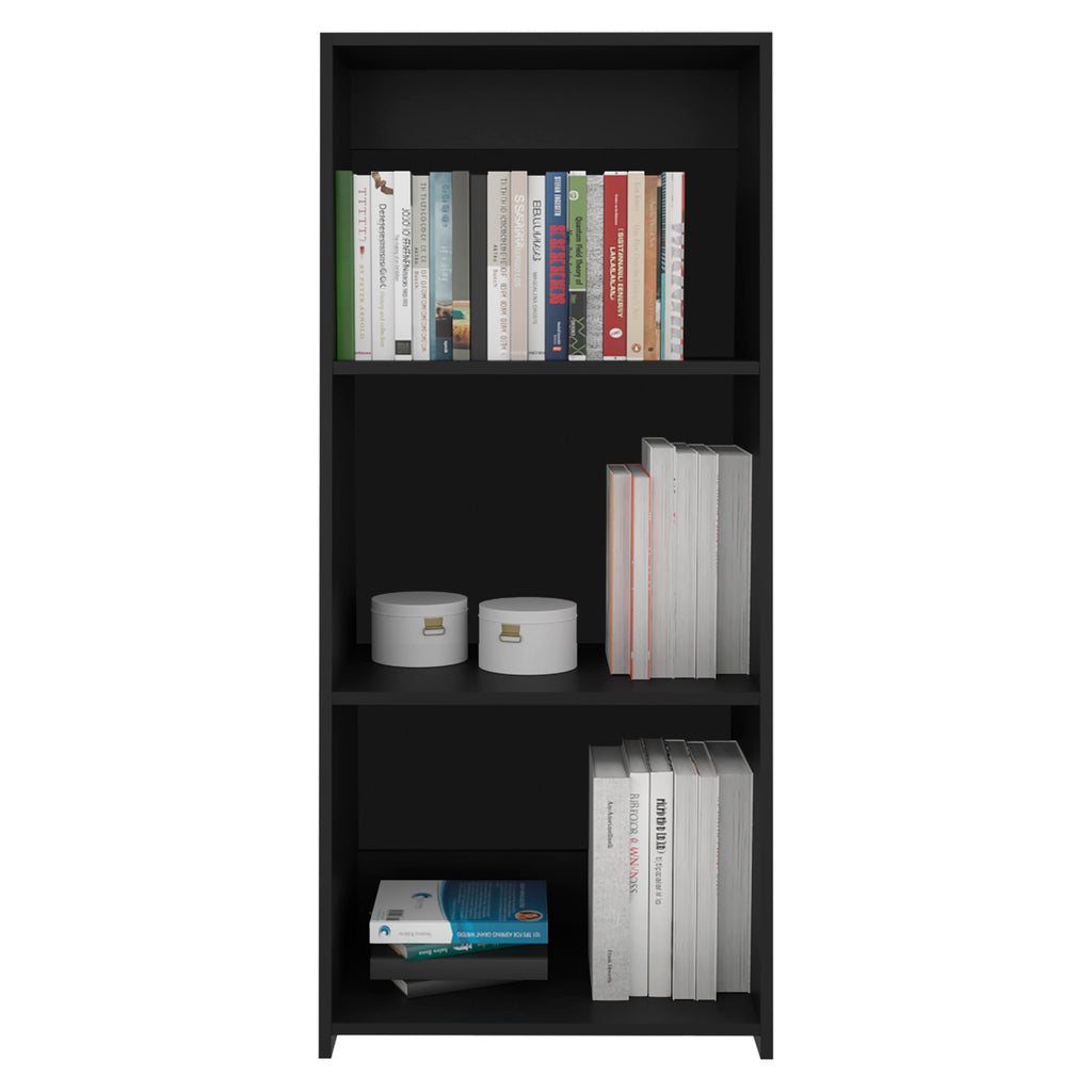Note 47 Tall Three-Tier Ladder Bookcase Black