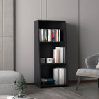 Note 47 Tall Three-Tier Ladder Bookcase Black
