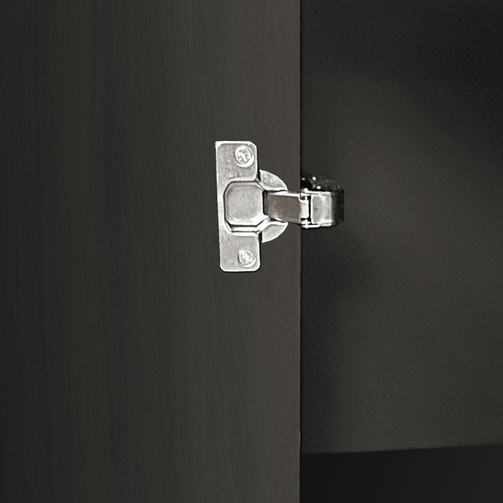 Modern Curved Sideboard 47.2-Inch Decorative Storage Cabinet Wooden Console Table Coffee Bar Cabinet with 4 Doors and Adjustable Interior Shelves for Living Room, Kitchen, Bedroom, Hallway (Champagne)