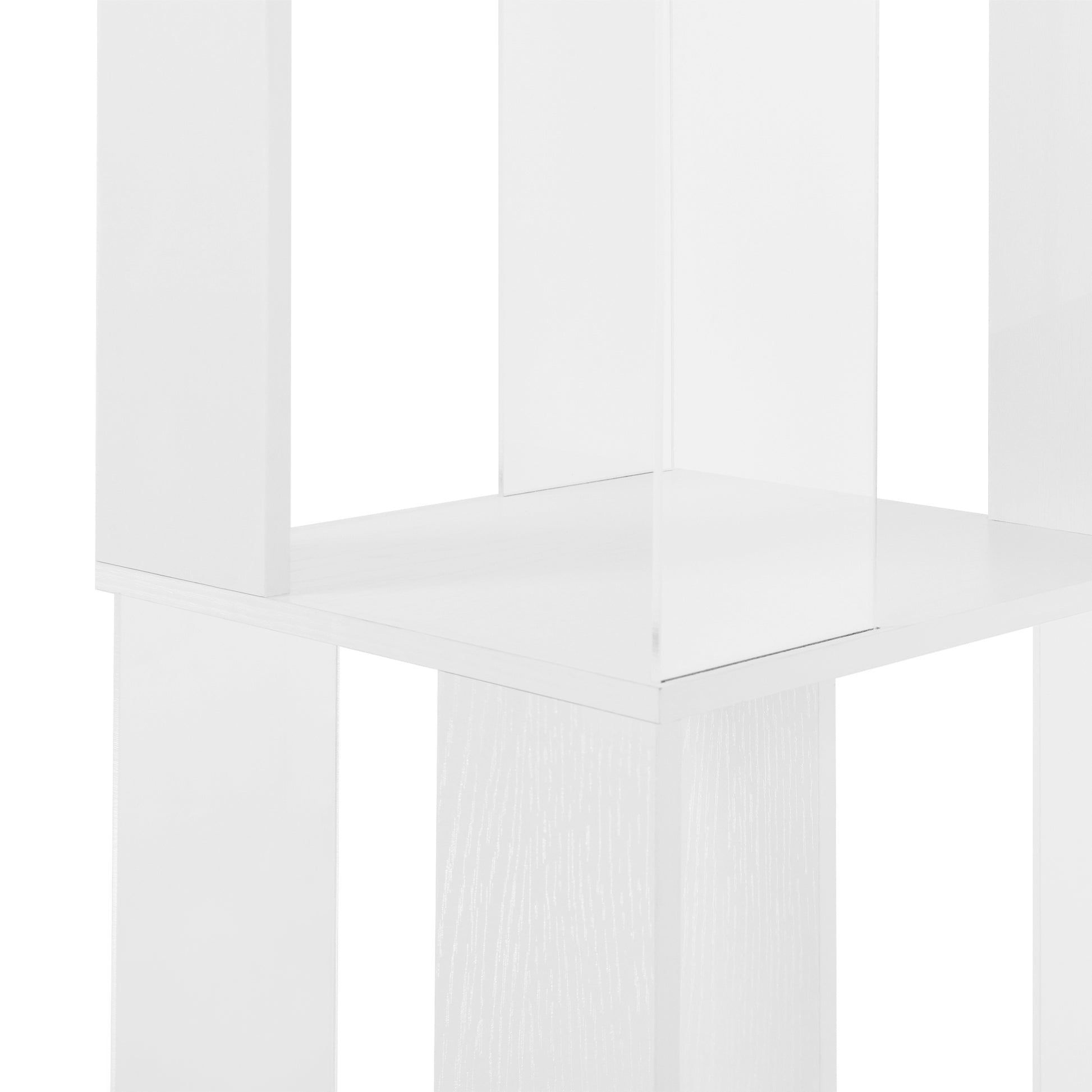 6 tier Rotating Bookshelf, Floor Rack Simple Bookcase  with Acrylic plate Student Multi-Function Creative Bookshelf for Living Room