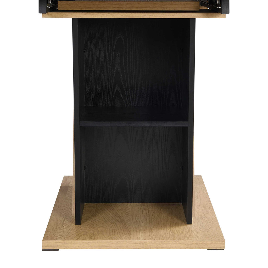 61.81 (46.46) inch Extendable Dining Table with Built-in Storage, Modern Wooden Table with Sturdy Metal Frame and MDF base, Adjustable Tabletop for Home Kitchen, Dining Room, and Office Spaces.