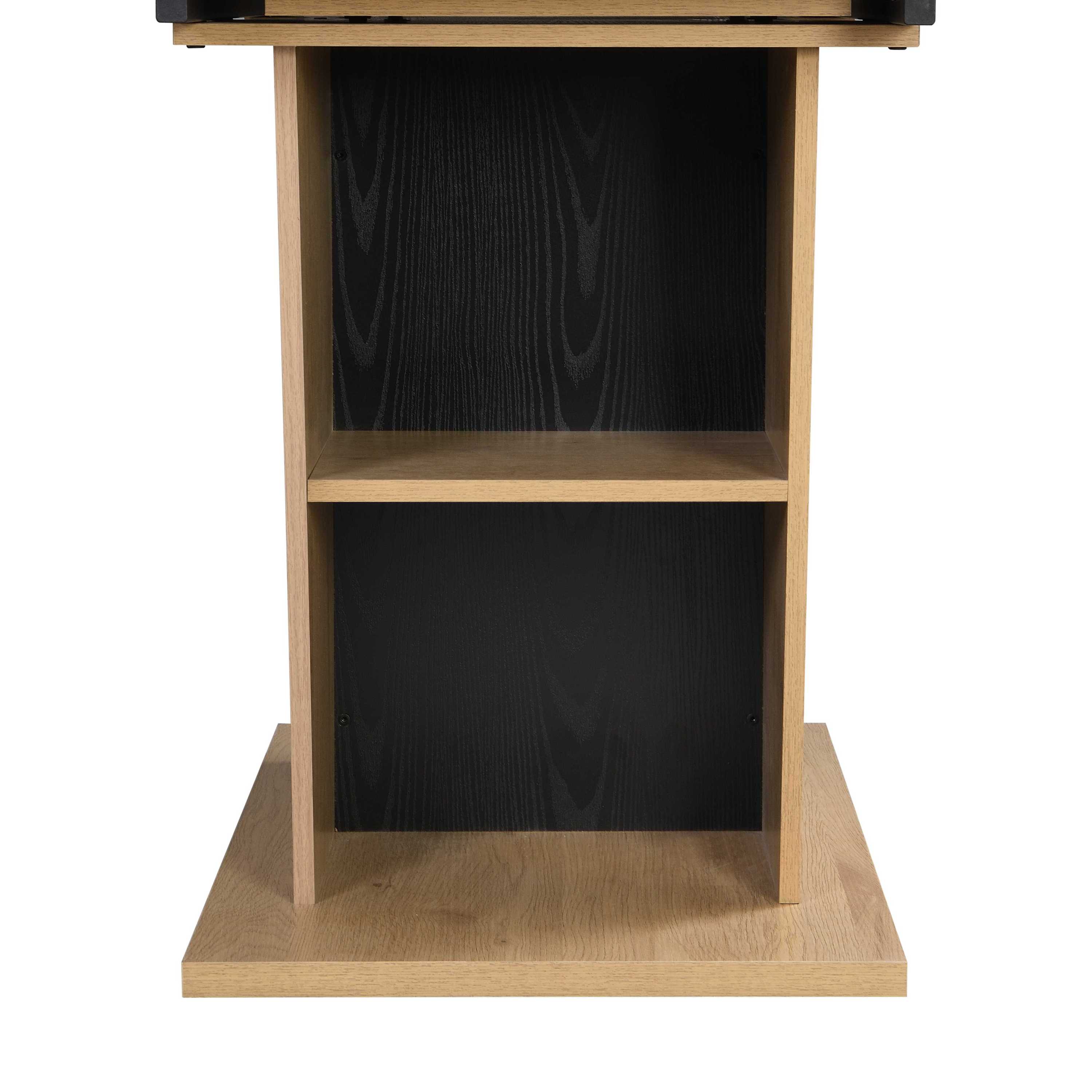 61.81 (46.46) inch Extendable Dining Table with Built-in Storage, Modern Wooden Table with Sturdy Metal Frame and MDF base, Adjustable Tabletop for Home Kitchen, Dining Room, and Office Spaces.