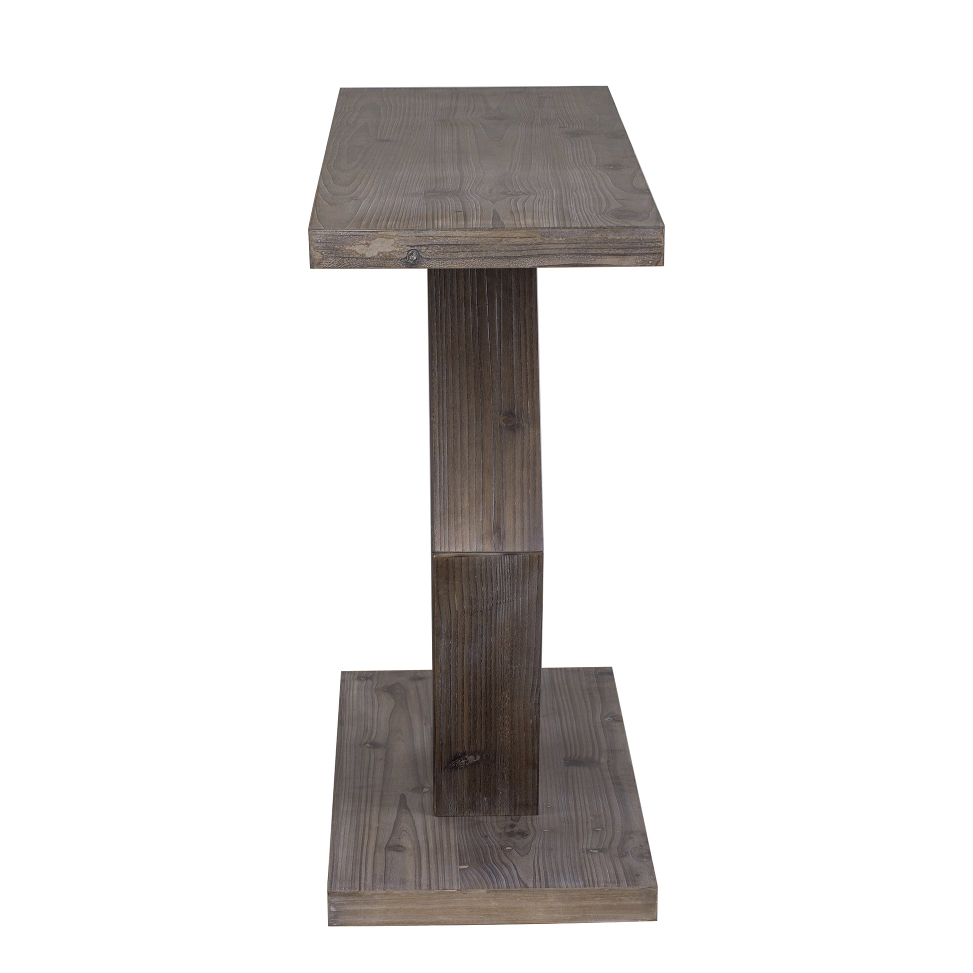 U_Style Modern Entryway Table with Innovative Hollow Hexagon Leg Structure and Premium Fir Veneer Finish for Sophistication,Suitable for Hallway, Entryway, Living Room