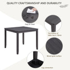 Modern 4 Person Dining Table Set with 4 Chairs, Dining Table Set for 4 People, 5-piece Wooden Dining Table Set for Living Room, Kitchen and Dining Room, Antique Black + Beige Dining Table Set