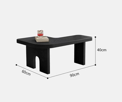 Modern Black Wooden Nesting Coffee Table Set, 70.86' Extendable Splicing Center Table for Living Room, Space - Saving Accent Furniture with Smooth Surface Coffee Table