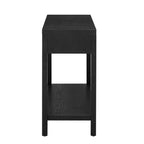 U_STYLE Ash Veneer Modern Style Console Table, Striped Design, Suitable for Entryway, Corridor, Foyer, Living Room, Study