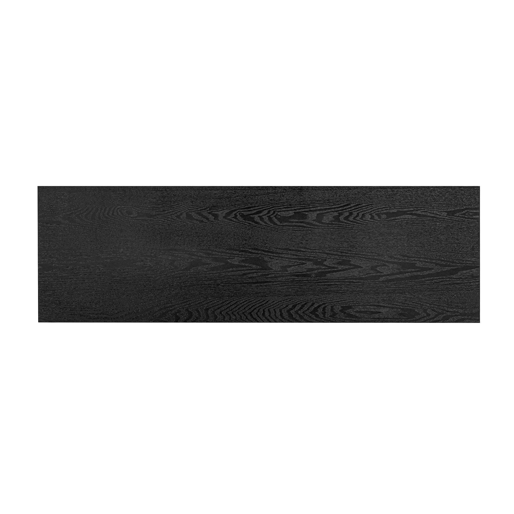 U_STYLE Ash Veneer Modern Style Console Table, Striped Design, Suitable for Entryway, Corridor, Foyer, Living Room, Study