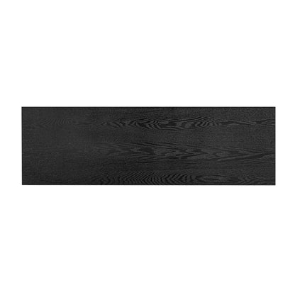 U_STYLE Ash Veneer Modern Style Console Table, Striped Design, Suitable for Entryway, Corridor, Foyer, Living Room, Study