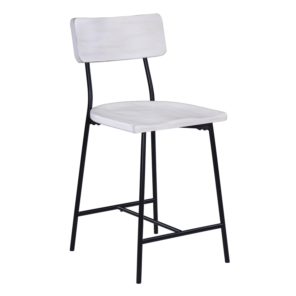 Badin Wood and Metal Modern Counter Stool