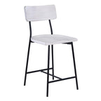 Badin Wood and Metal Modern Counter Stool