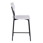 Badin Wood and Metal Modern Counter Stool