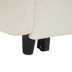 57.48 Pull-out Sofa Bed Convertible Couch 2 Seat Loveseat Sofa Modern Sleeper Sofa with Two Throw Pillows and USB Ports for Living Room, Beige(Old Sku:WF317760AAA)