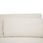 57.48 Pull-out Sofa Bed Convertible Couch 2 Seat Loveseat Sofa Modern Sleeper Sofa with Two Throw Pillows and USB Ports for Living Room, Beige(Old Sku:WF317760AAA)