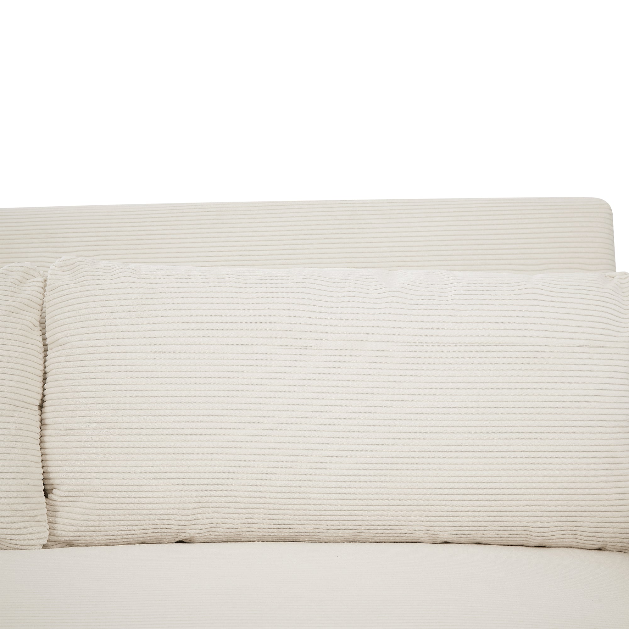 57.48 Pull-out Sofa Bed Convertible Couch 2 Seat Loveseat Sofa Modern Sleeper Sofa with Two Throw Pillows and USB Ports for Living Room, Beige(Old Sku:WF317760AAA)