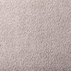 Modern Upholstered 360 Degree Swivel Chair Beige Faux Boucle Fabric Solid Wood Frame Accent Chair